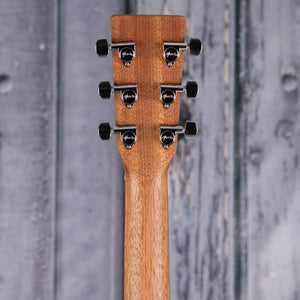 Martin OMC-10E Special Acoustic/Electric Guitar, Natural, back headstock