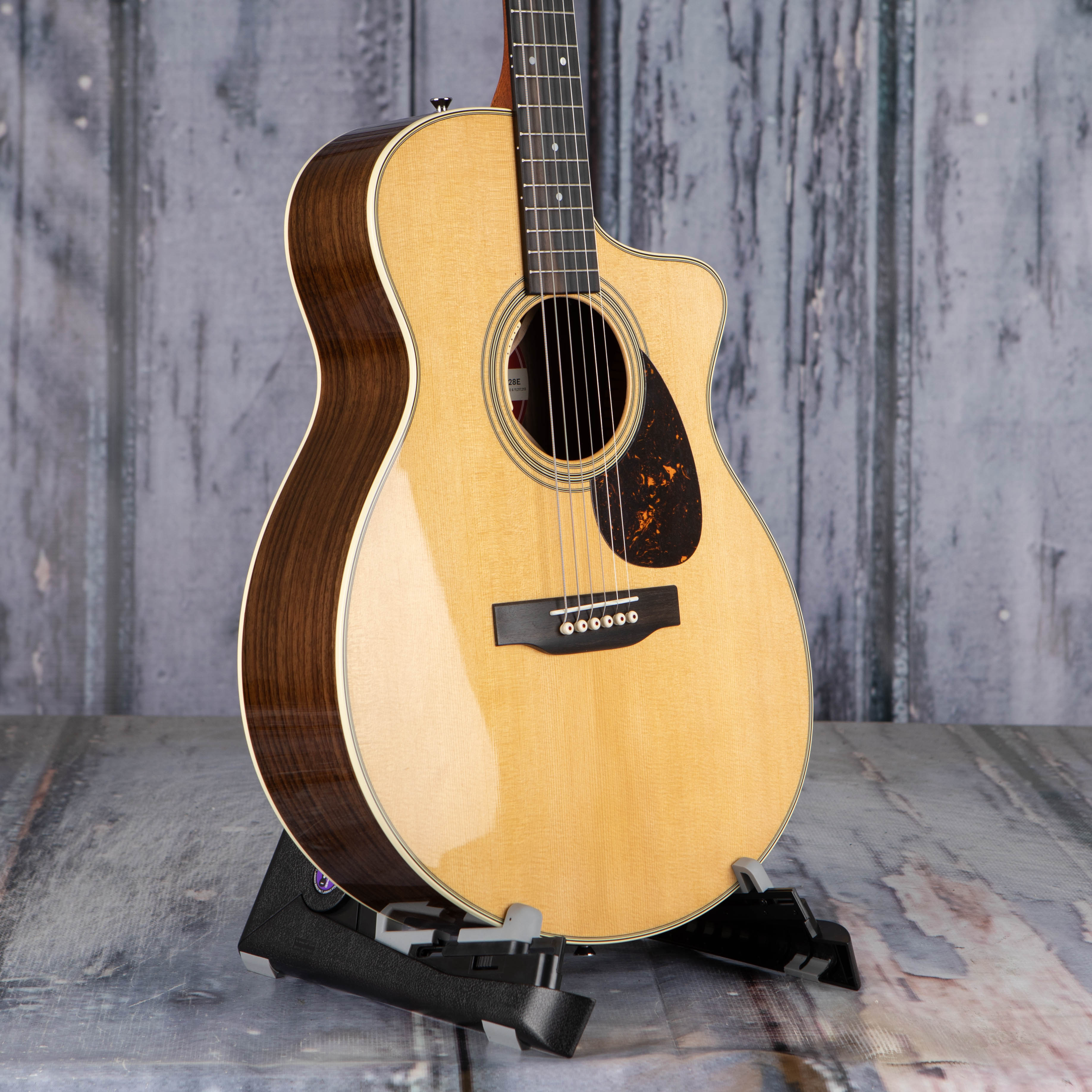 Martin SC-28E Acoustic/Electric Guitar, Natural, angle