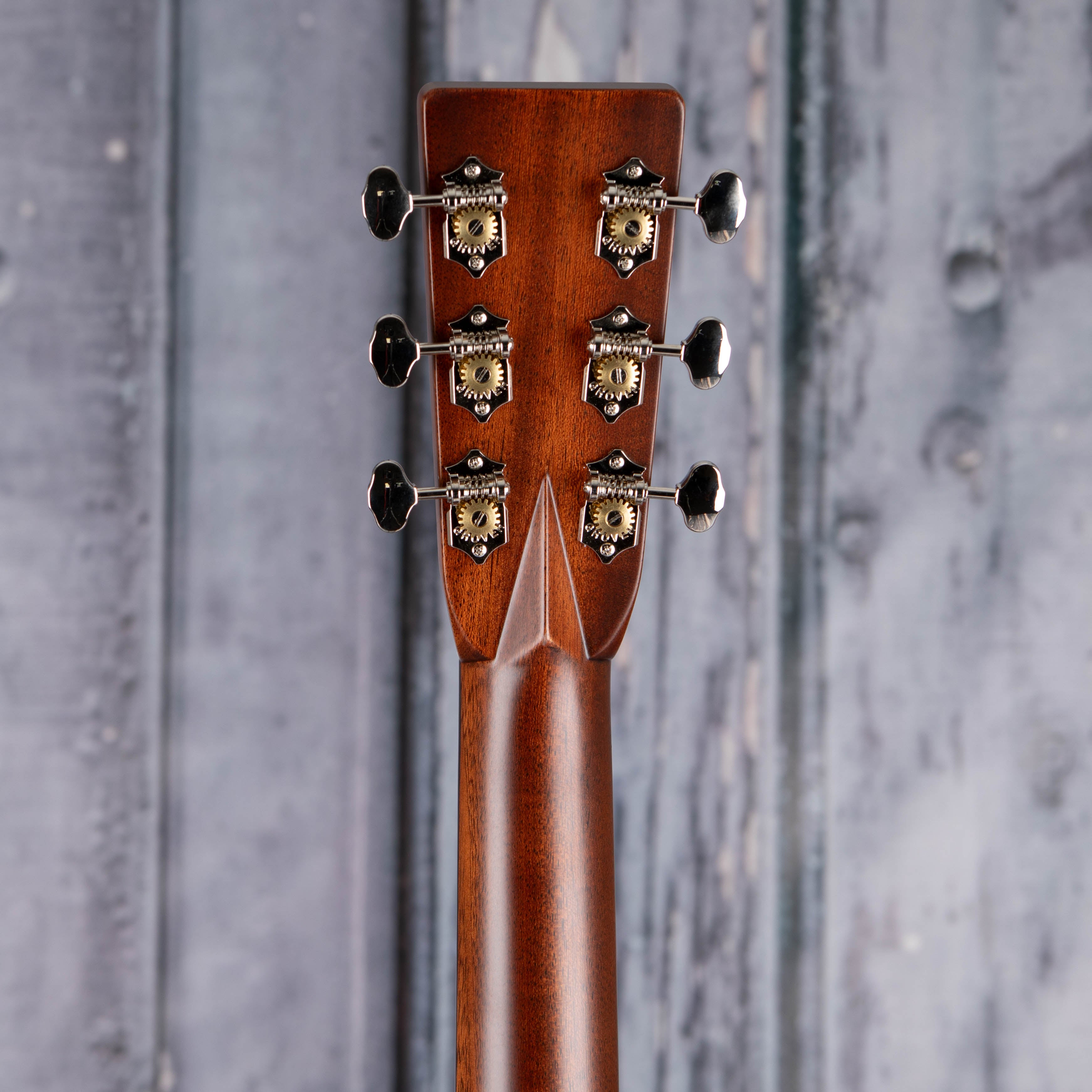 Martin SC-28E Acoustic/Electric Guitar, Natural, back headstock