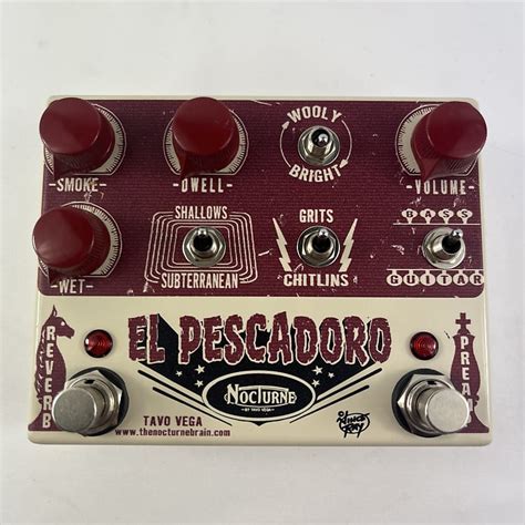 Used The Nocturne Brain El Pescadoro Reverb Pedal