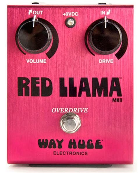 Used Way Huge Red Llama MkII Overdrive Pedal
