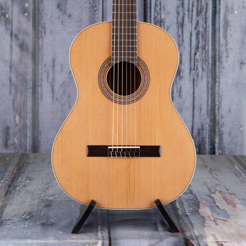 Ortega Traditional Series R180 Classical Guitar, Natural, front closeup