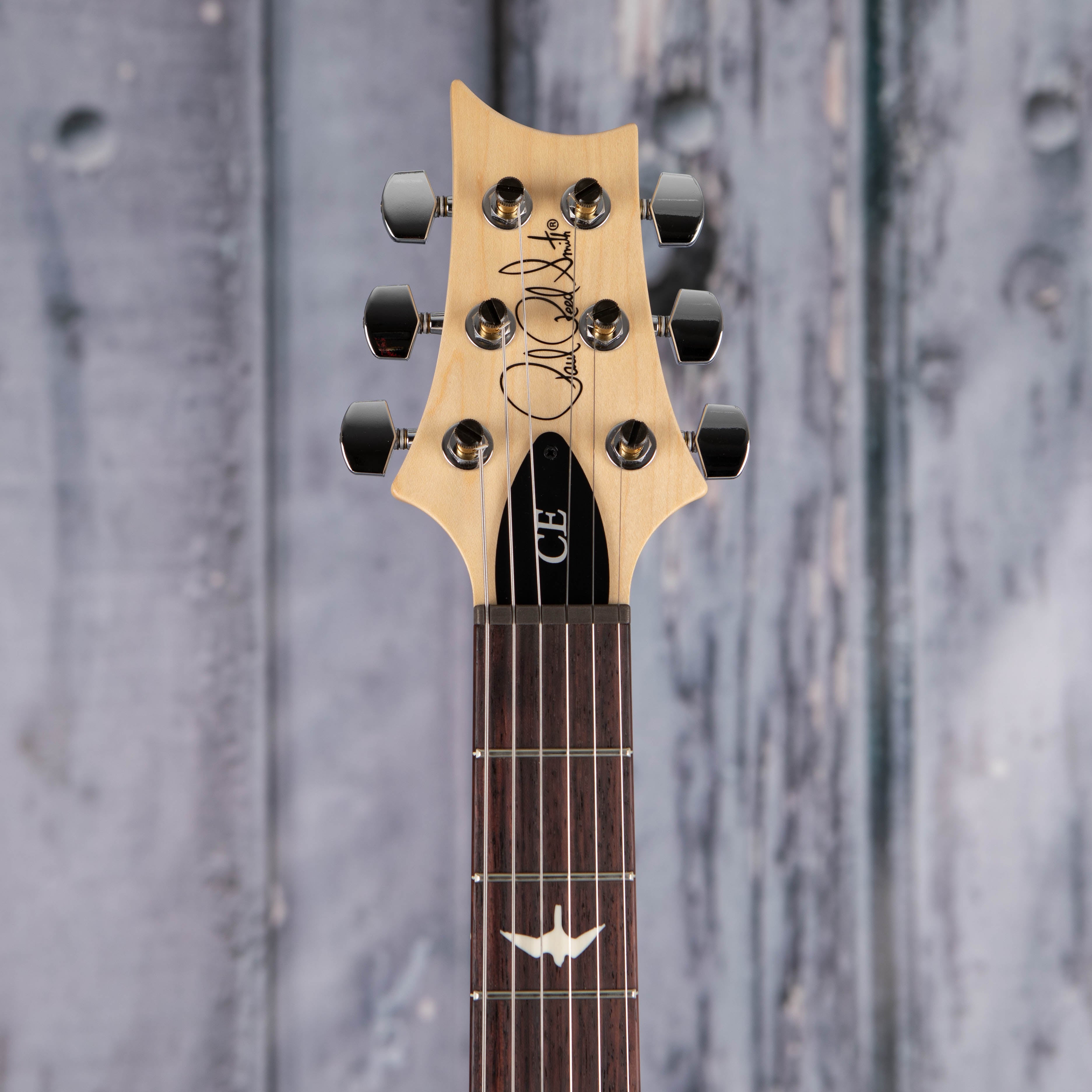 Paul Reed Smith CE 24-08 Swamp Ash Limited Edition Electric Guitar, Red Apple Metallic, front headstock