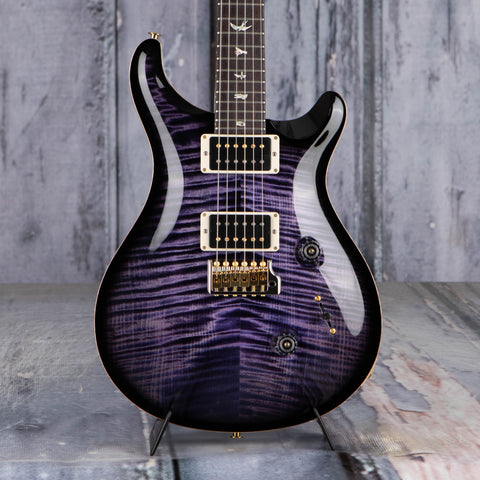 Paul Reed Smith Custom 24 10-Top Electric Guitar, Purple Mist, front closeup