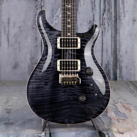 Paul Reed Smith Custom 24 Electric Guitar, Gray Black, front closeup