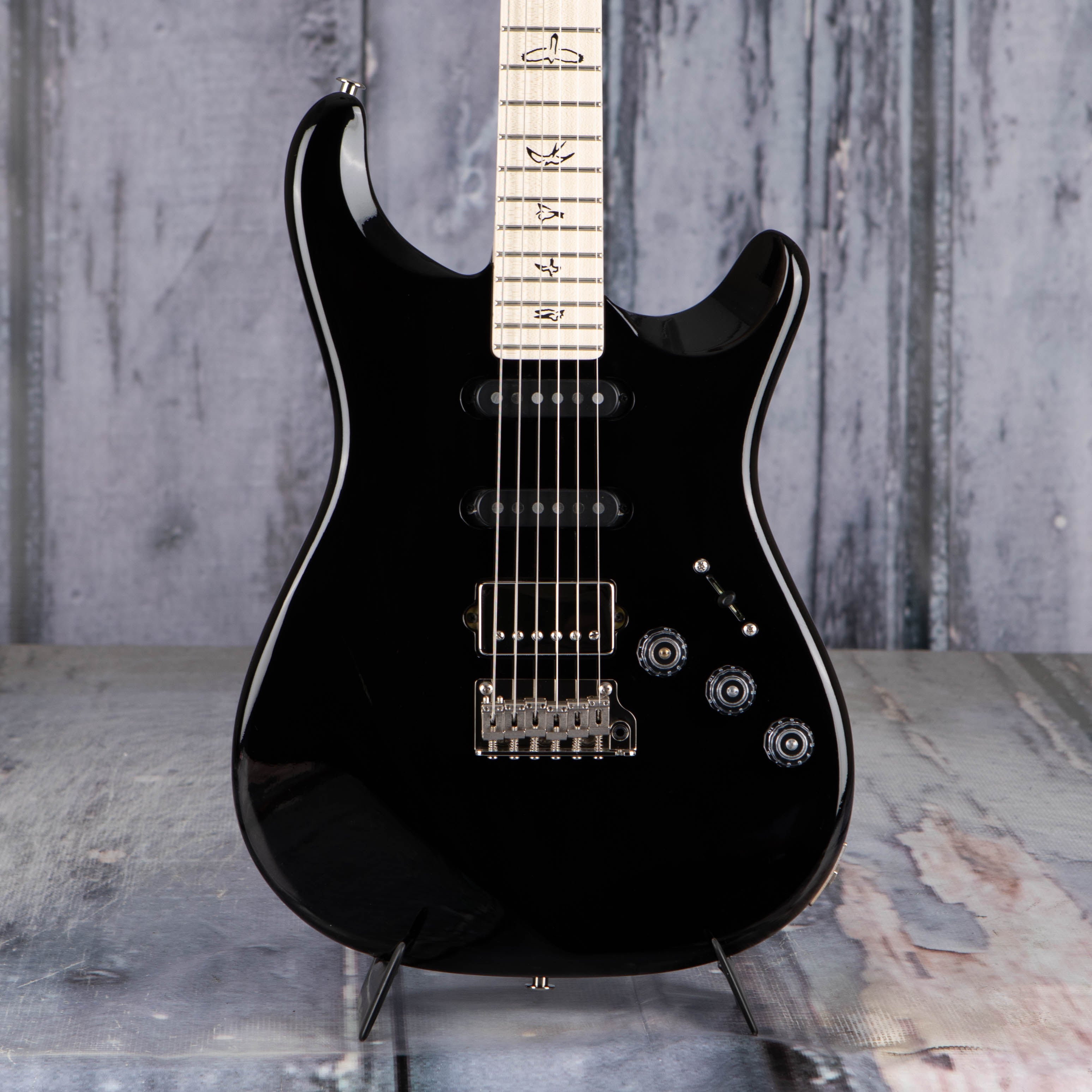 Paul Reed Smith Fiore Electric Guitar, Black Iris, front closeup