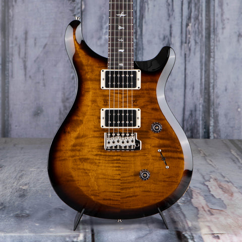 Paul Reed Smith S2 10th Anniversary Custom 24 Limited Edition Electric Guitar, Black Amber, front closeup