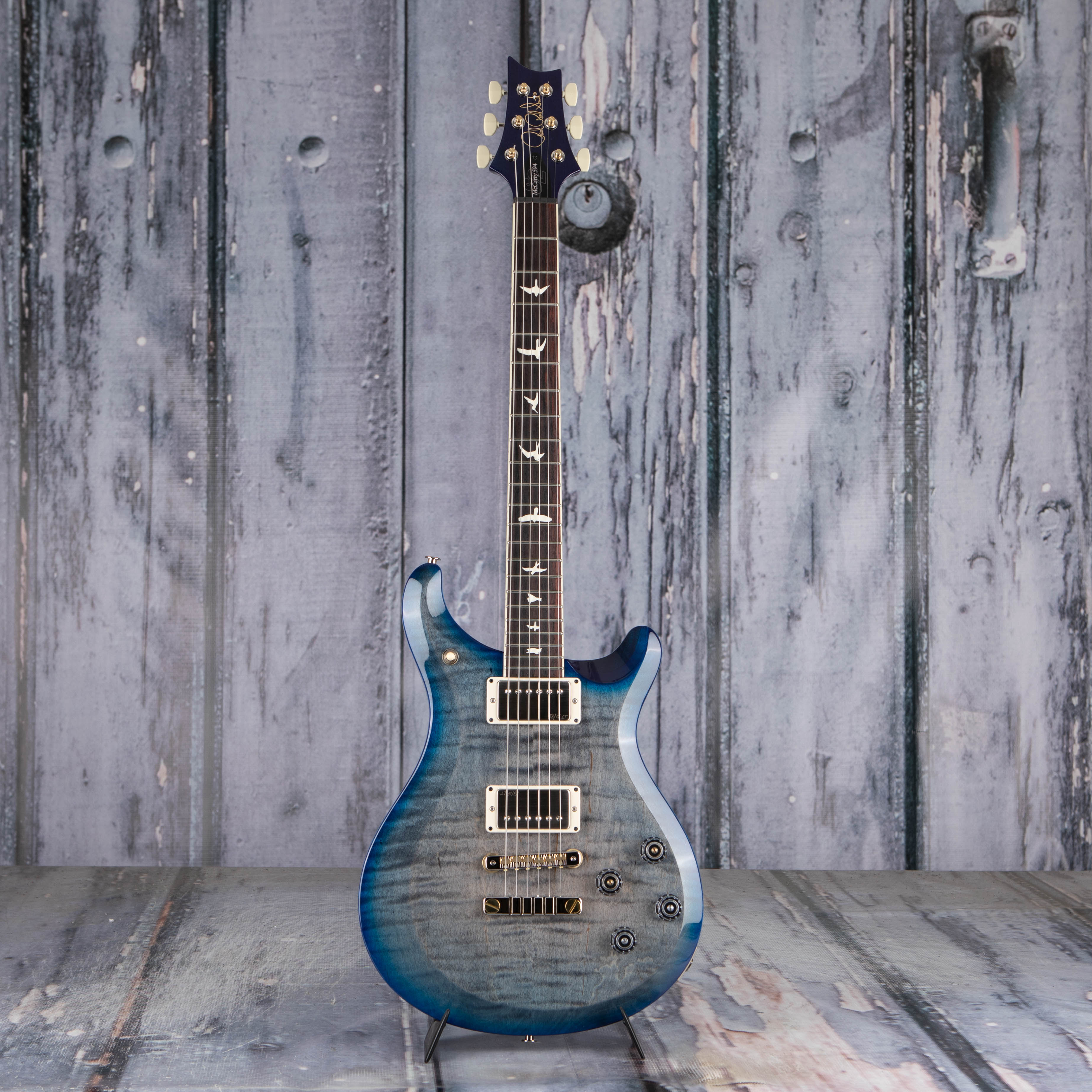 Paul Reed Smith S2 McCarty 594 Electric Guitar, Faded Gray Black Blue Burst, front