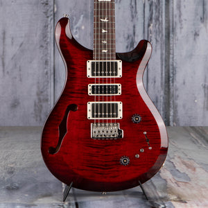Paul Reed Smith S2 Special Semi-Hollowbody Guitar, Fire Red Burst, front closeup