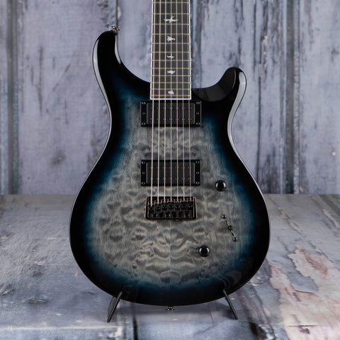 Paul Reed Smith SE Mark Holcomb SVN Signature Model 7-String Electric Guitar, Holcomb Blue Burst, front closeup