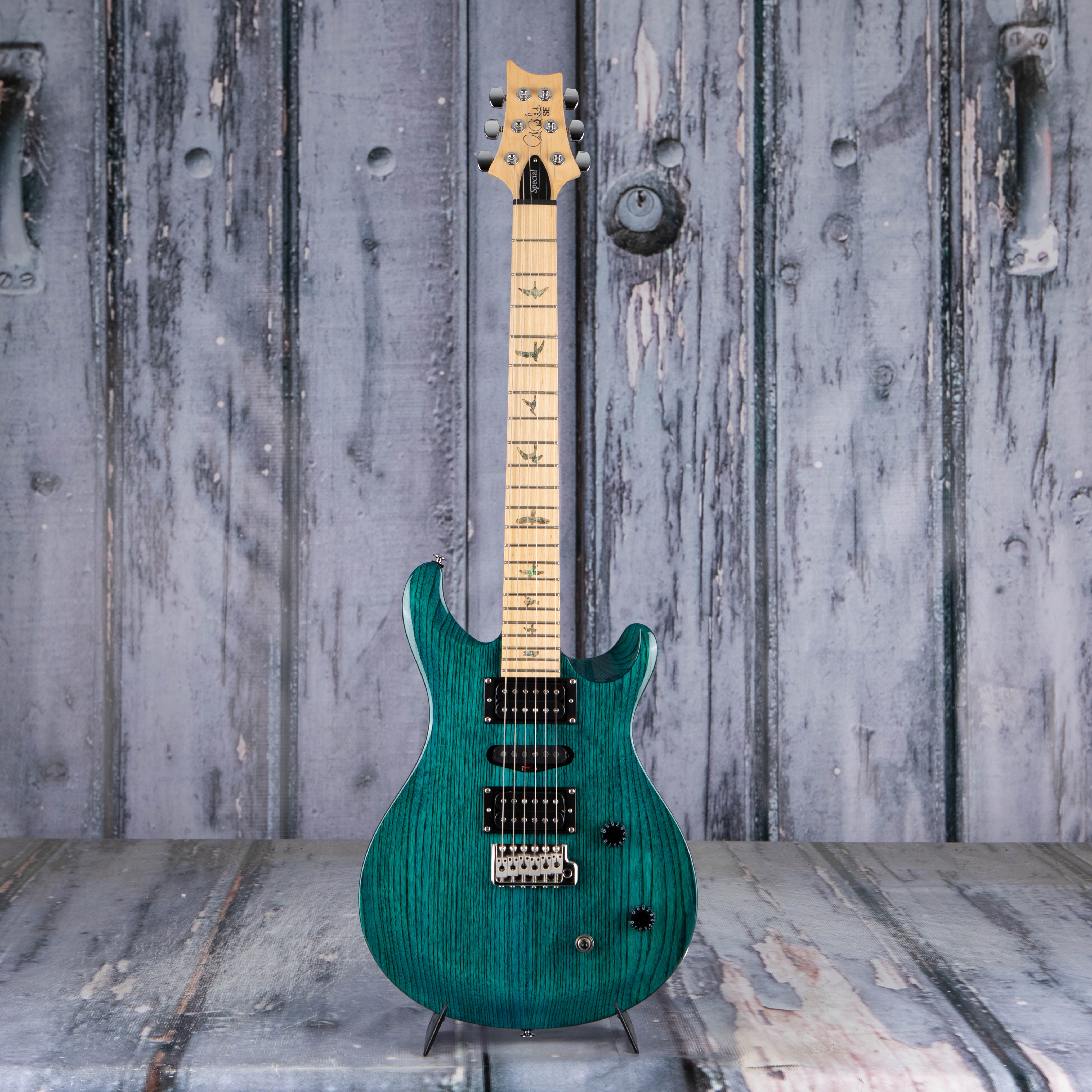 Paul Reed Smith SE Swamp Ash Special Electric Guitar, Iri Blue, front