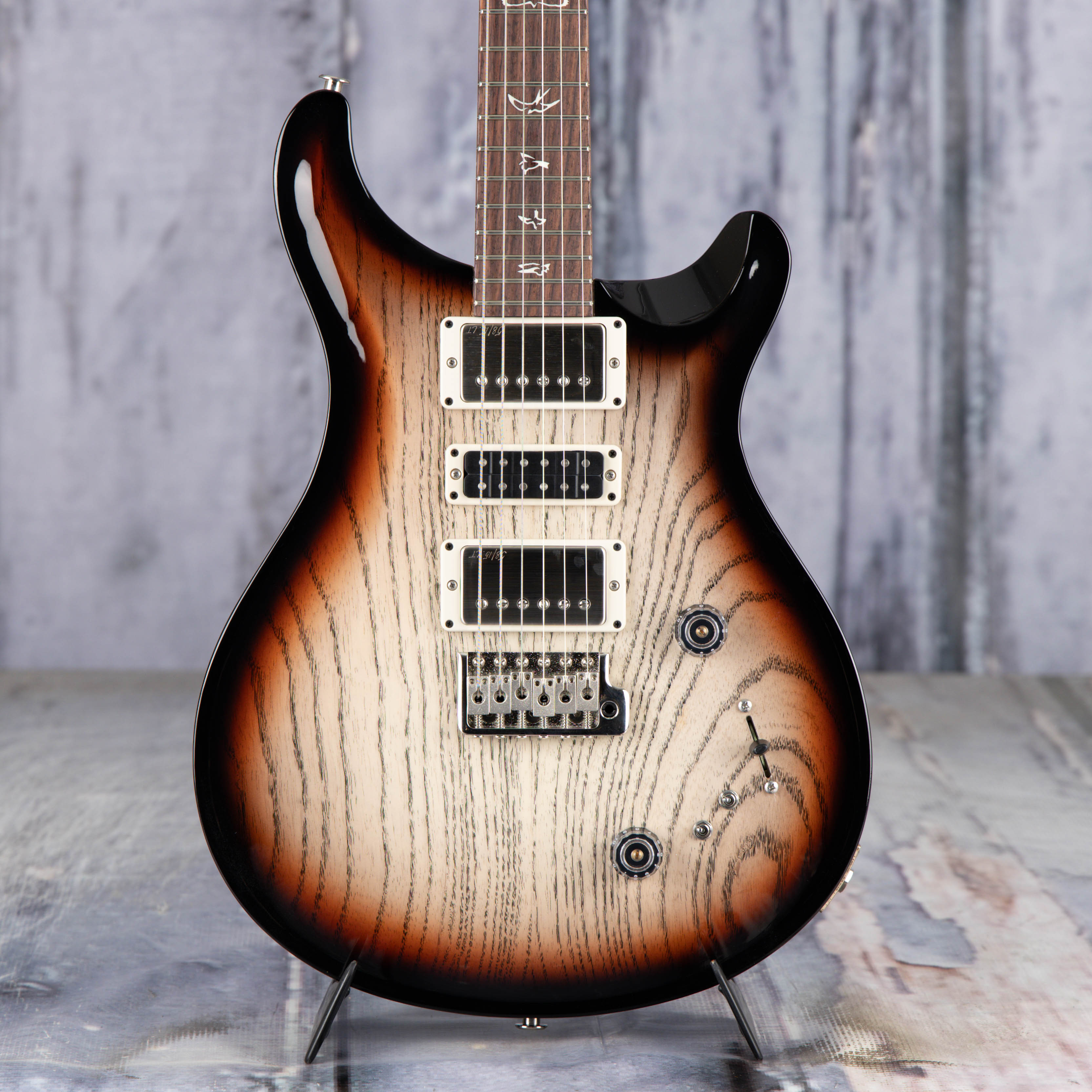 Paul Reed Smith Swamp Ash Special Electric Guitar, Jasper Smokeburst, front closeup