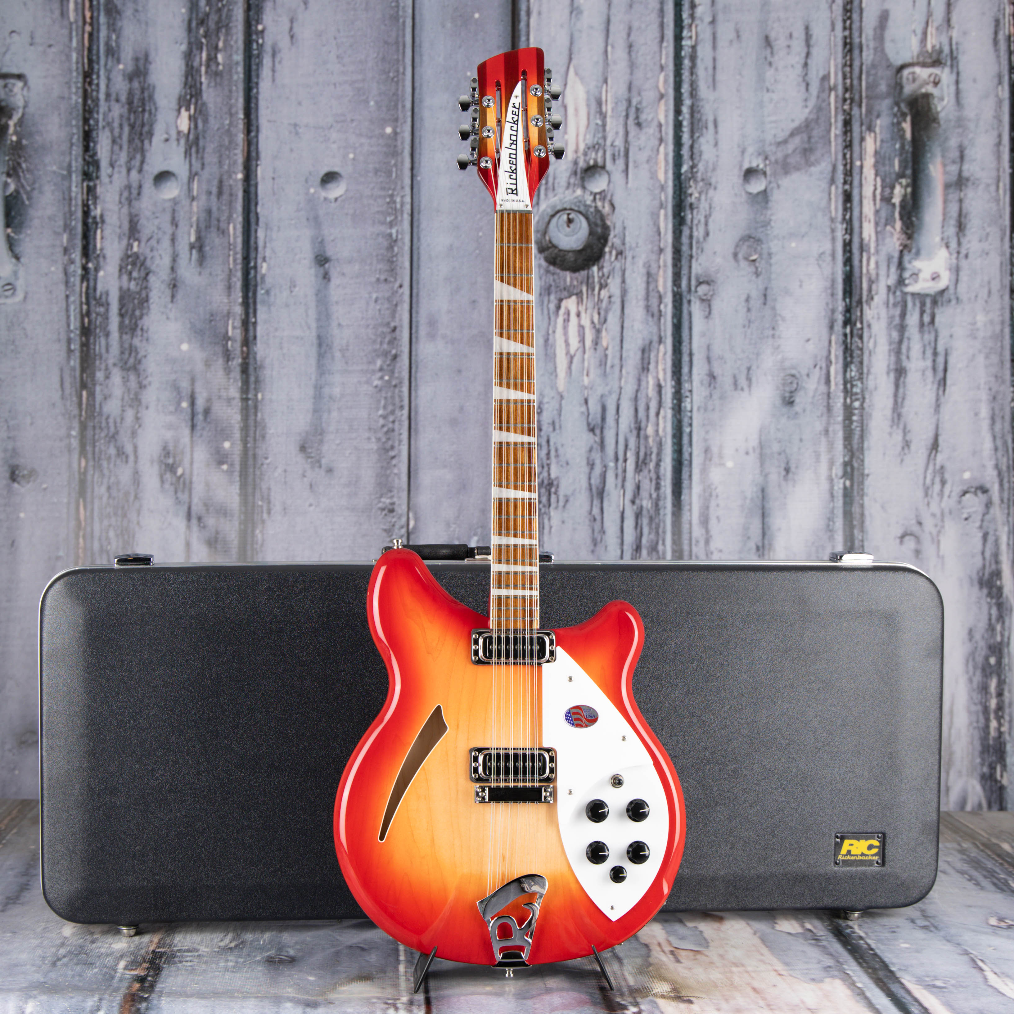 Rickenbacker 360/12 12-String Semi-Hollowbody Guitar, Fireglo, case