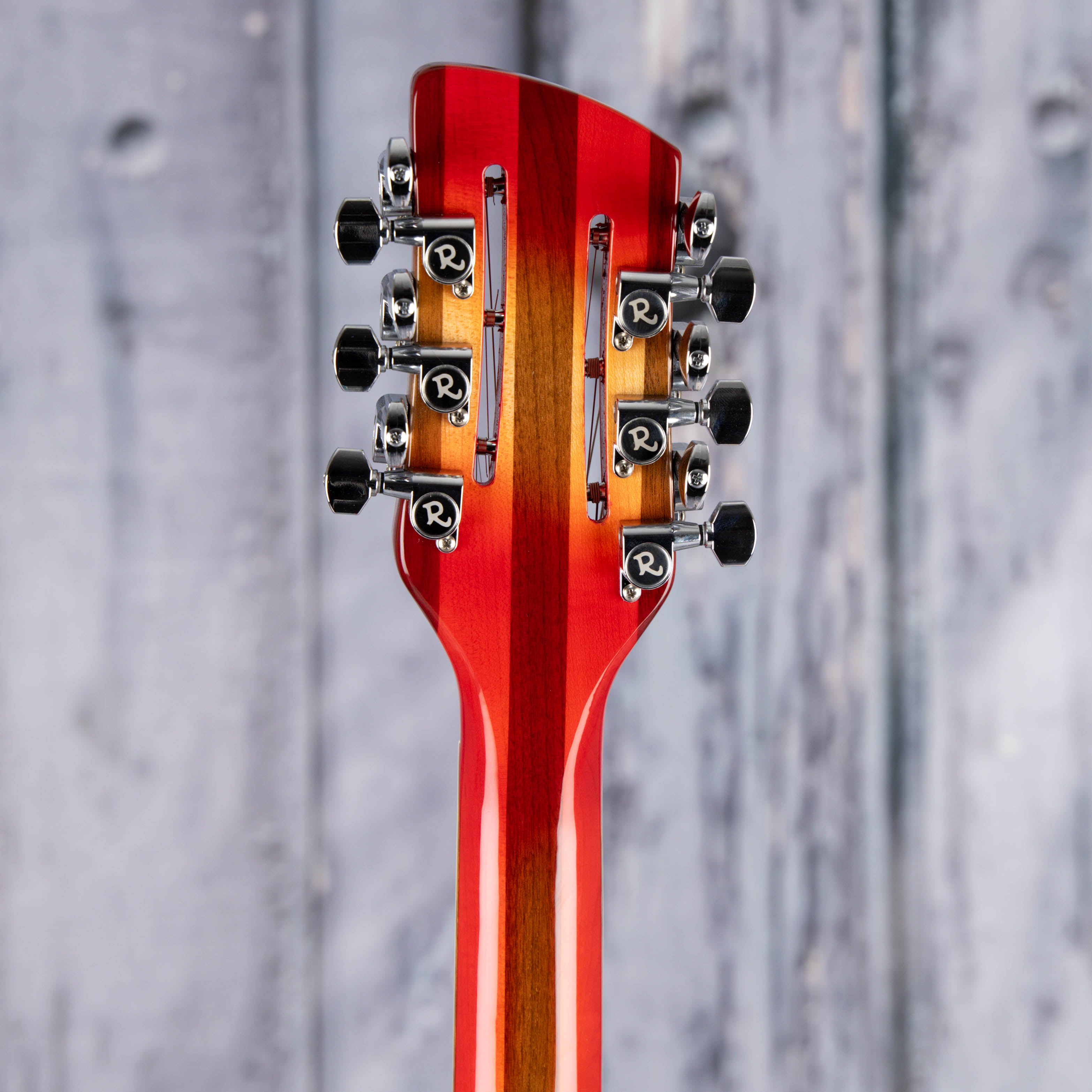Rickenbacker 360/12 12-String Semi-Hollowbody Guitar, Fireglo, back headstock