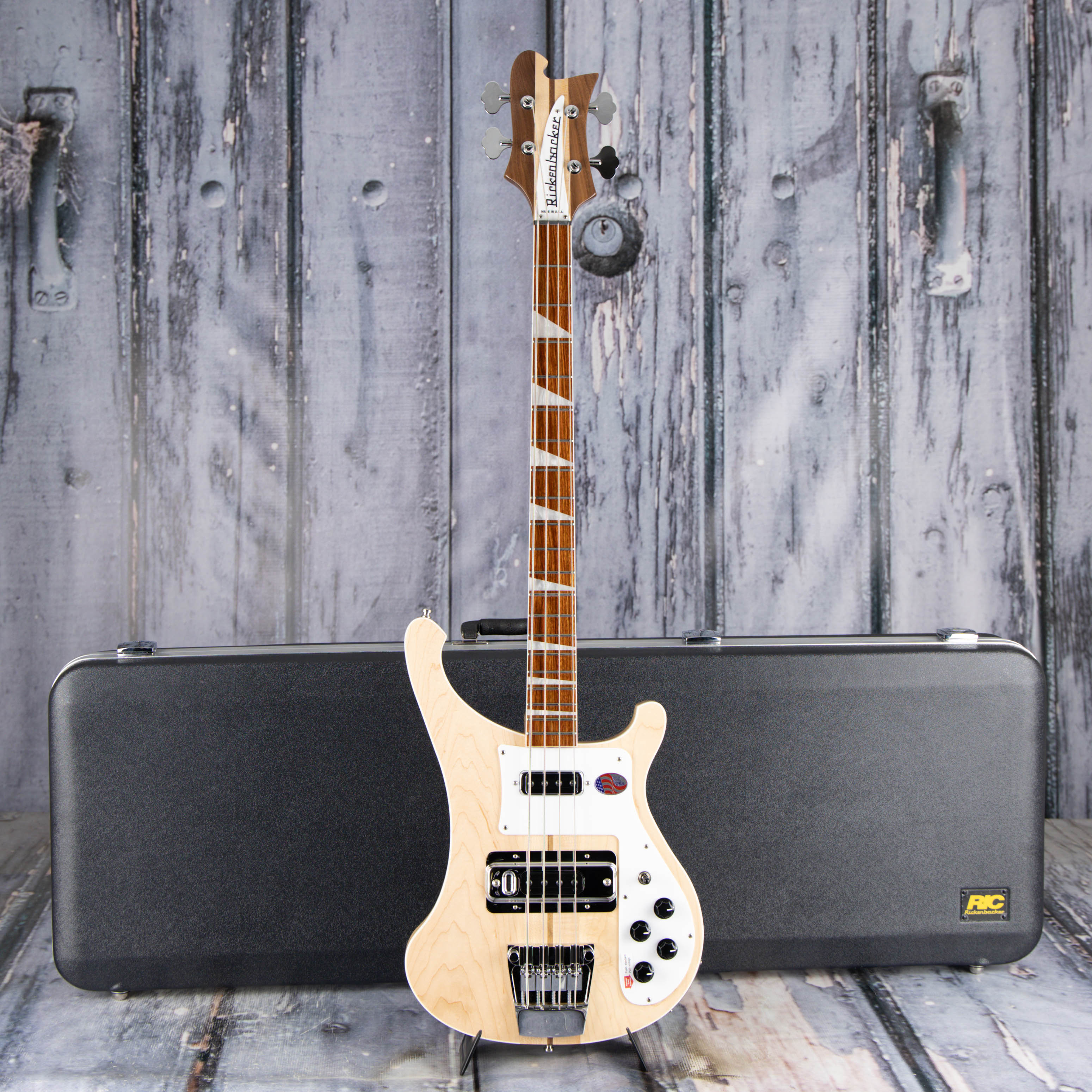 Rickenbacker 4003 Stereo Electric Bass Guitar, Mapleglo, case