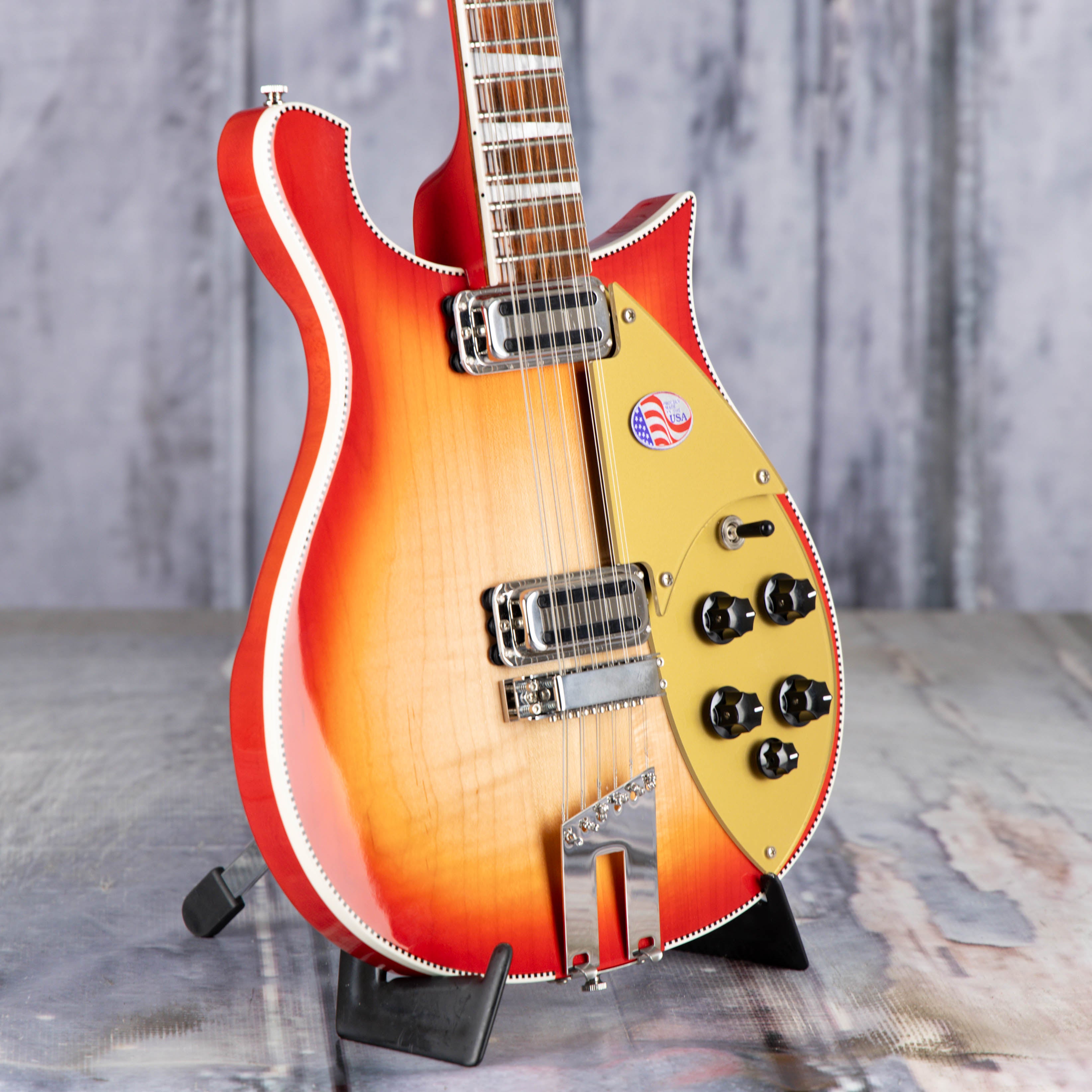 Rickenbacker 660/12 12-String Electric Guitar, Fireglo, angle