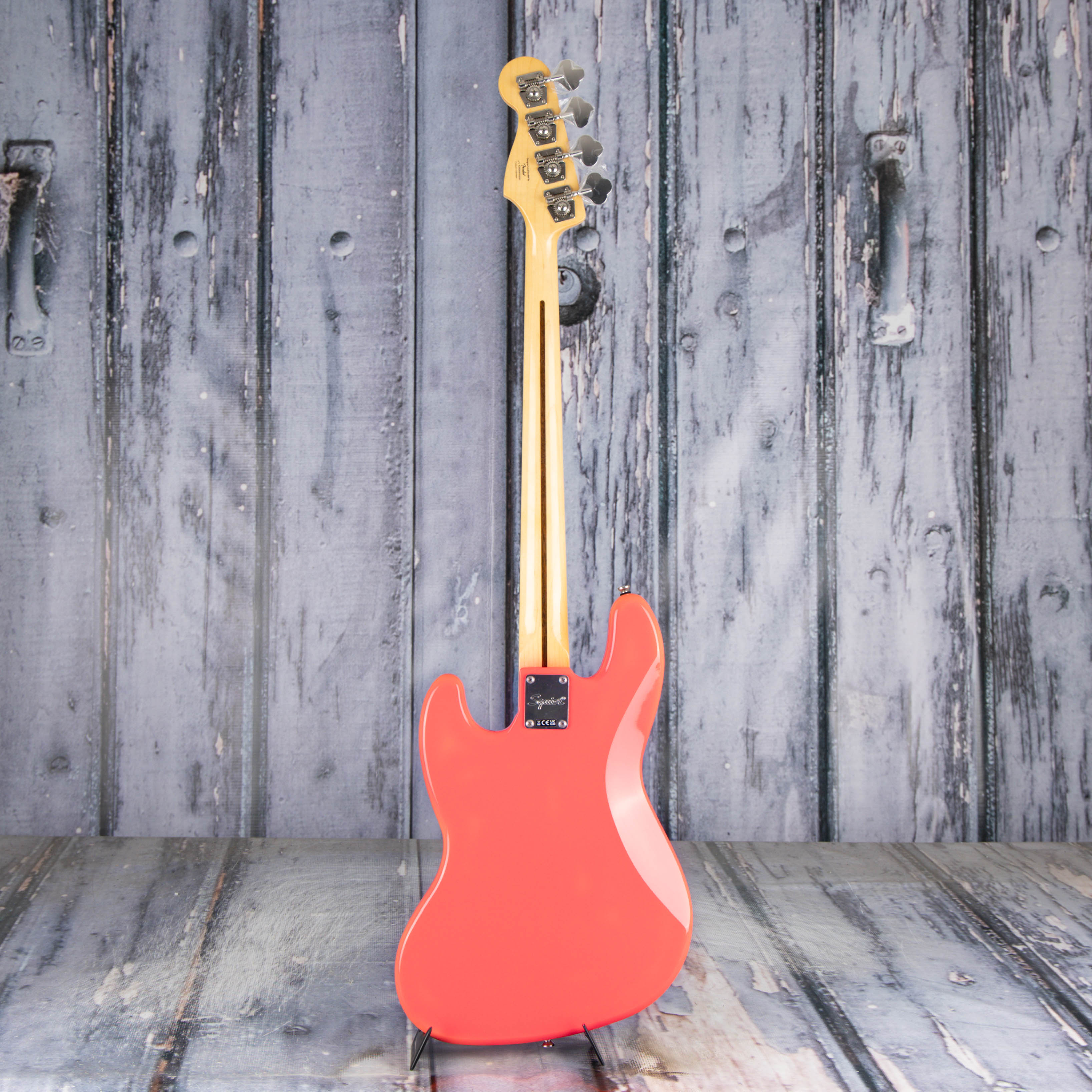 Squier Classic Vibe '60s Jazz Bass Guitar, Tahitian Coral, back