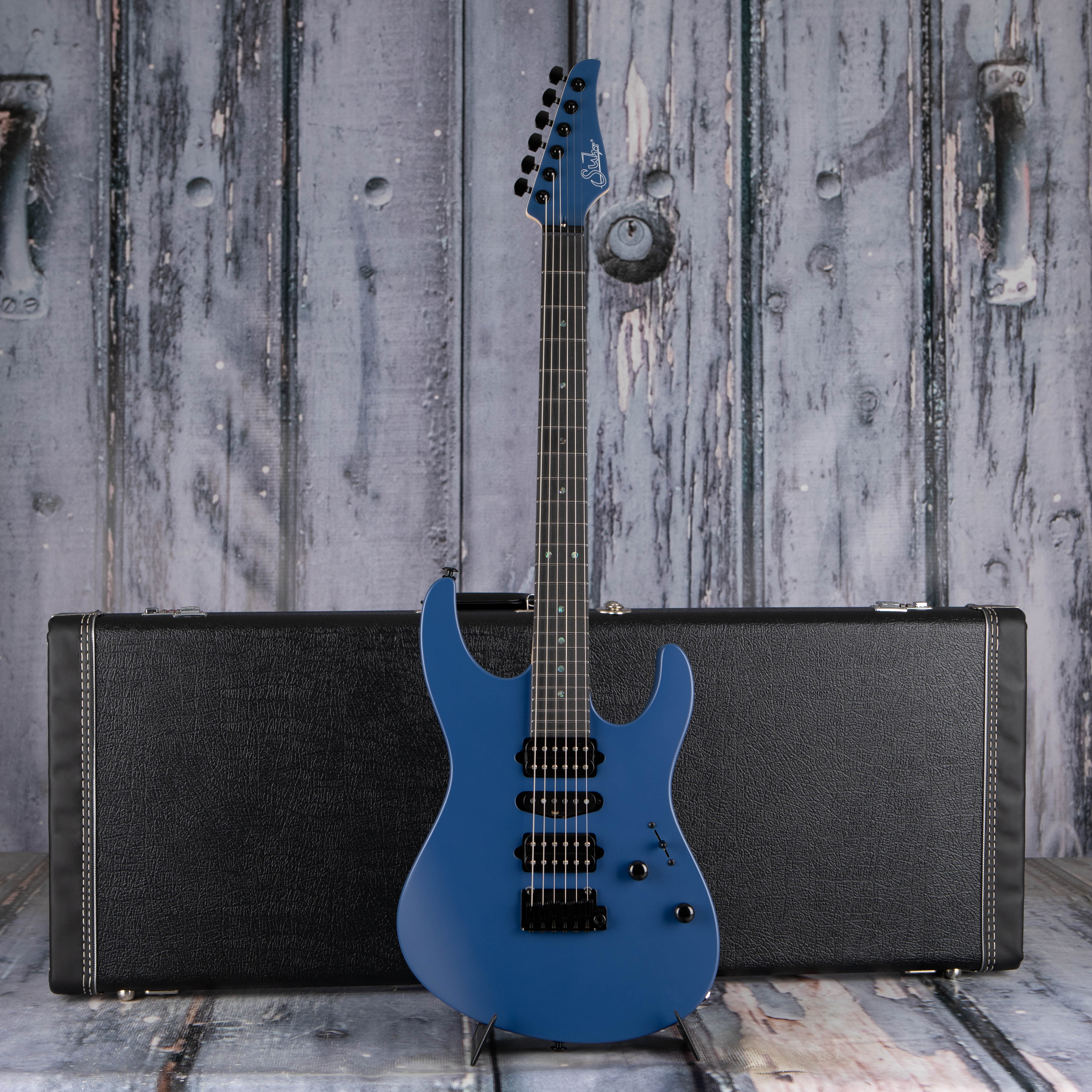 Suhr Limited Edition Modern Terra Electric Guitar, Deep Sea Blue, case