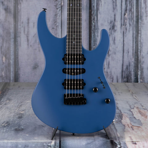 Suhr Limited Edition Modern Terra Electric Guitar, Deep Sea Blue, front closeup