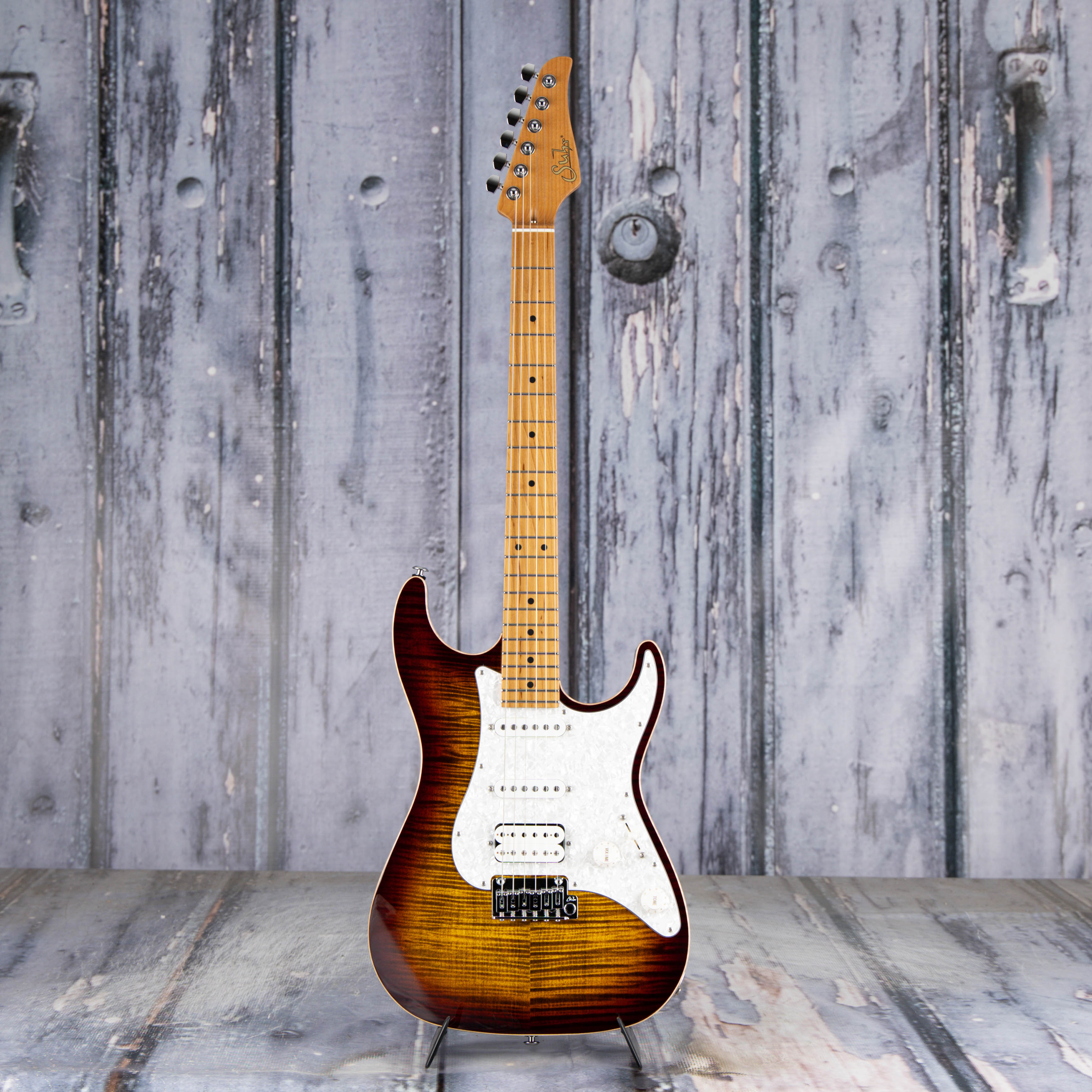 Suhr Standard Plus Electric Guitar, HSS, Bengal Burst, front