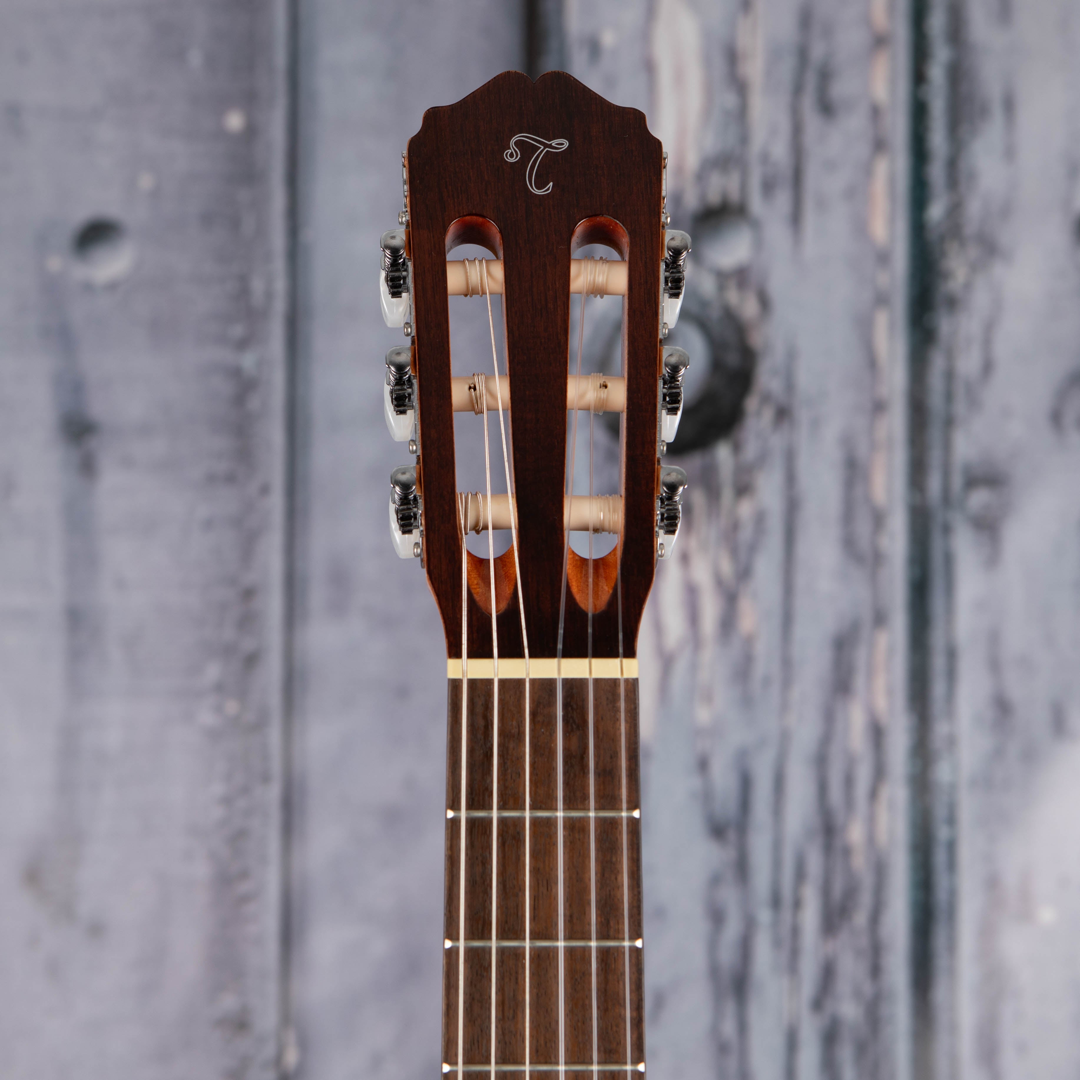 Takamine GC1 Classical Guitar, Natural, front headstock