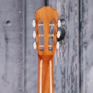 Takamine GC1 Classical Guitar, Natural, back headstock
