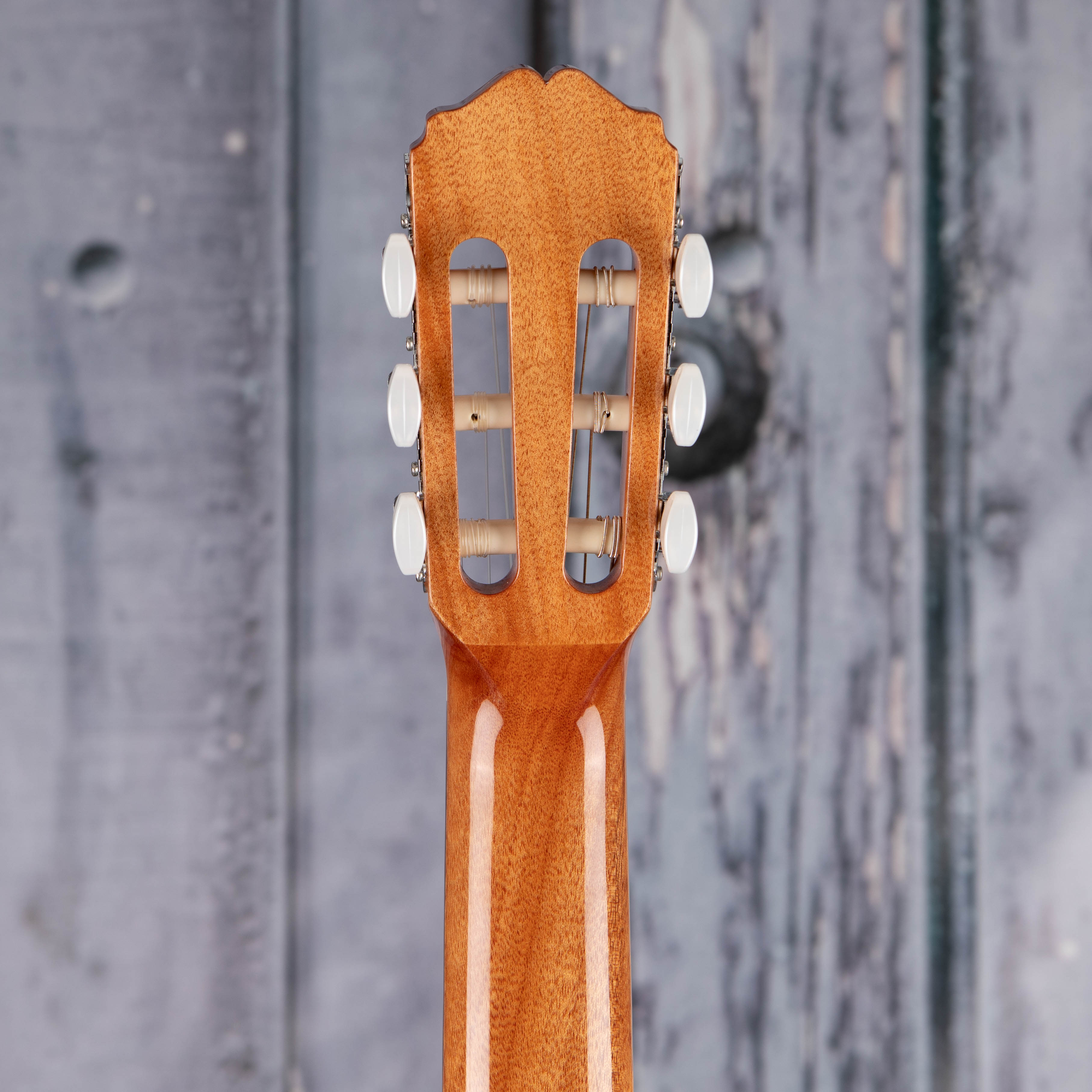 Takamine GC1 Classical Guitar, Natural, back headstock