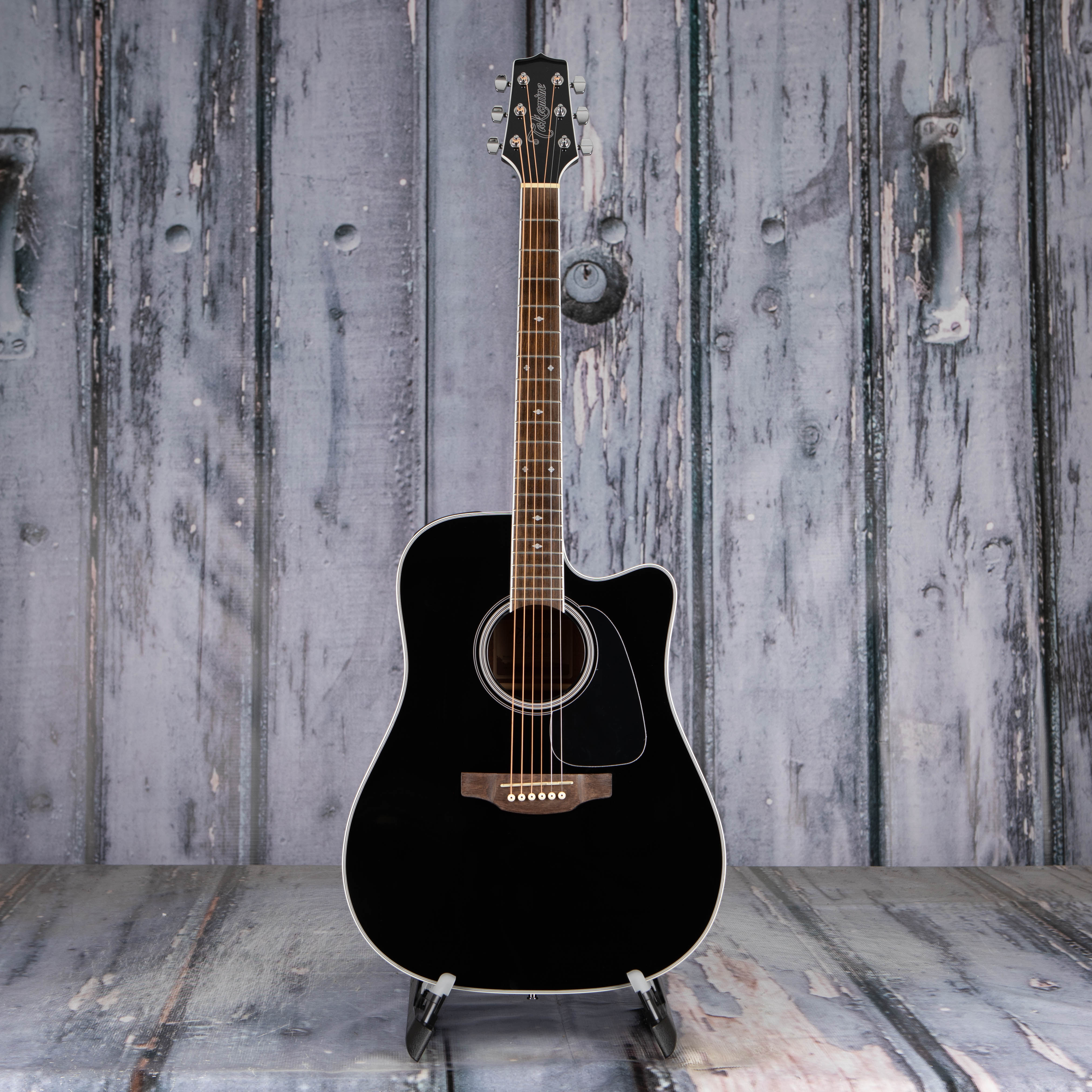 Takamine GD34CE Acoustic/Electric Guitar, Gloss Black, front