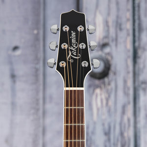 Takamine Legacy EF341SC Acoustic/Electric Guitar, Gloss Black, front headstock