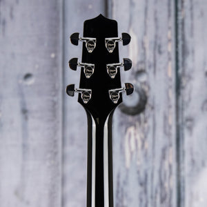 Takamine Legacy EF341SC Acoustic/Electric Guitar, Gloss Black, back headstock