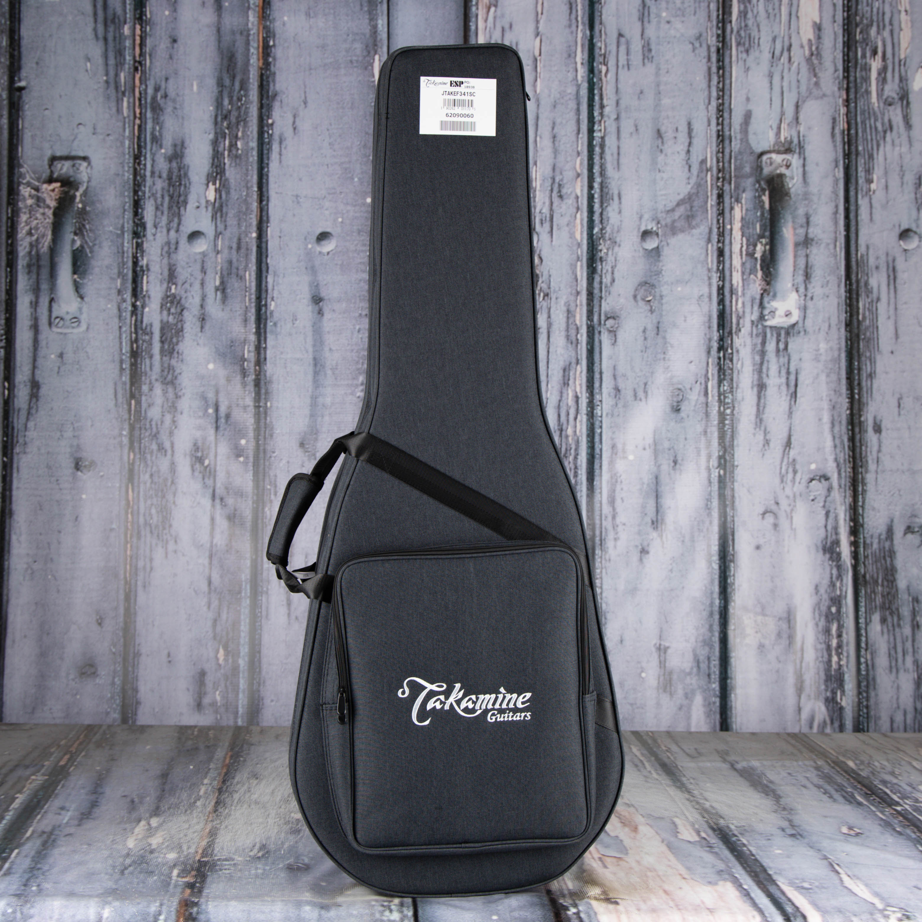 Takamine Legacy EF341SC Acoustic/Electric Guitar, Gloss Black, bag