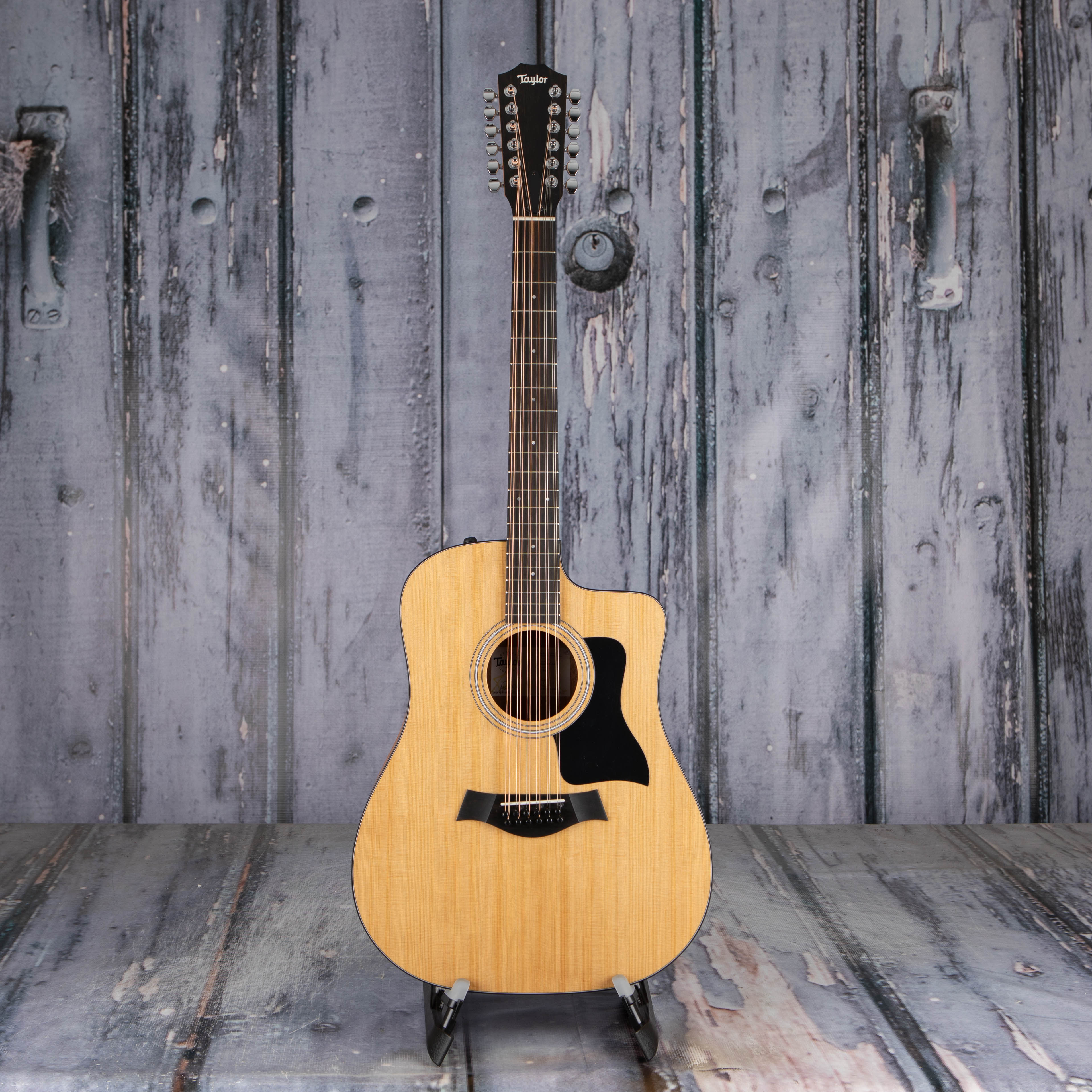 Taylor 150ce 12-String Acoustic/Electric Guitar, Natural, front