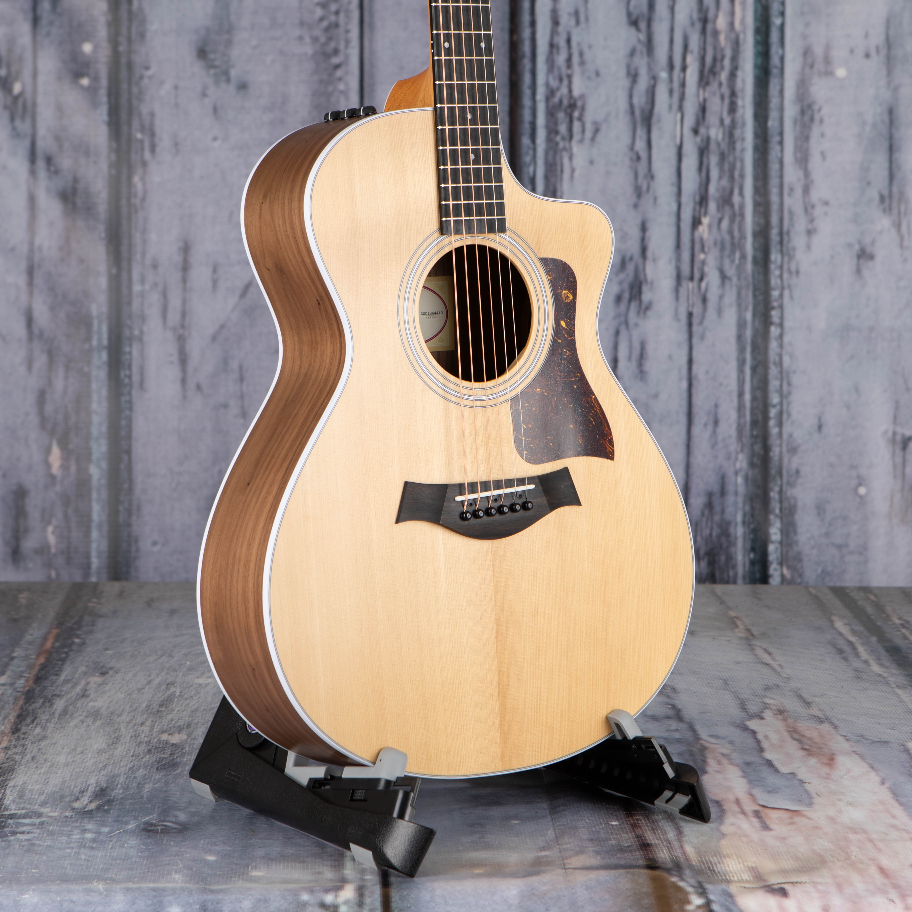 Taylor 212ce Acoustic/Electric Guitar, Natural, angle
