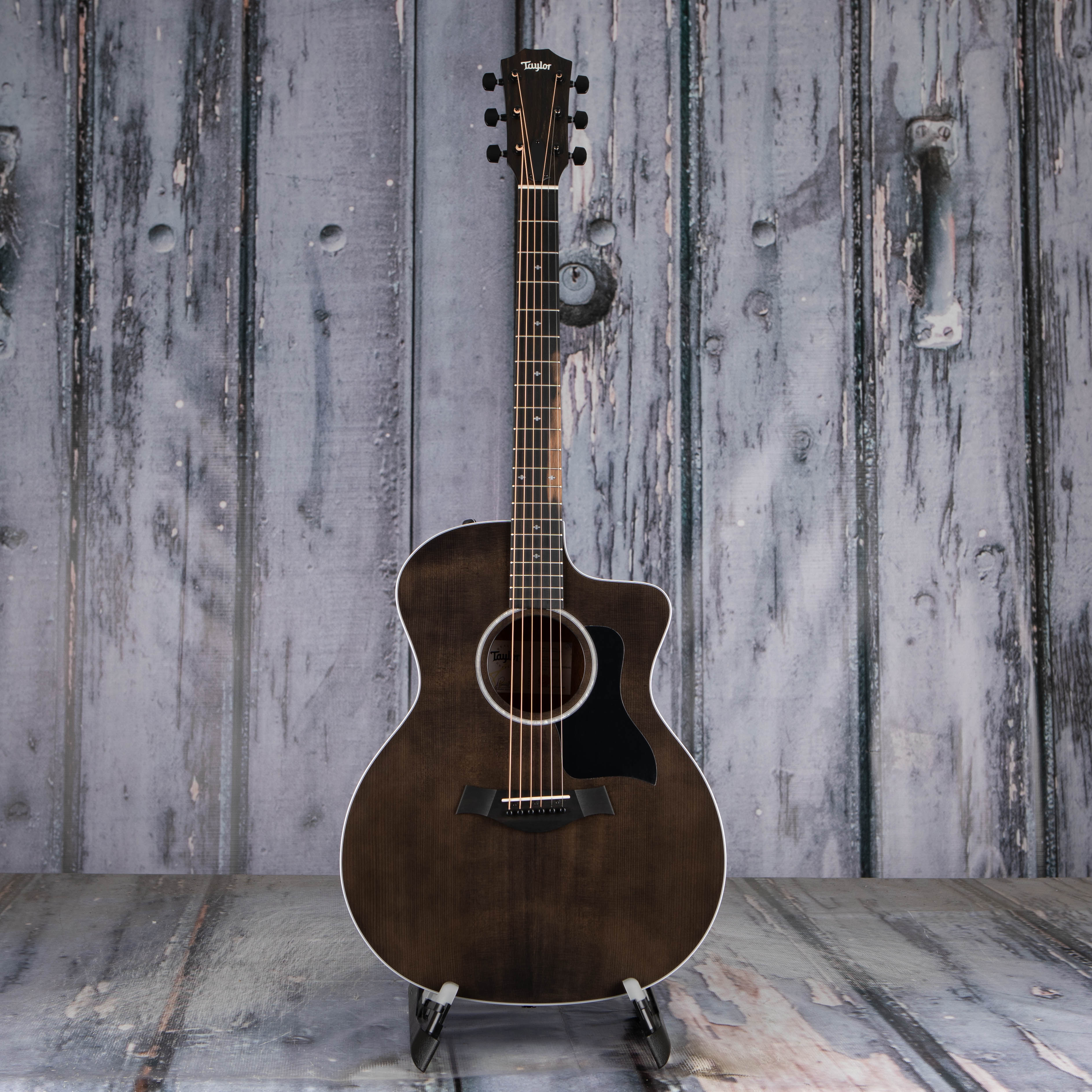 Taylor 214ce Plus Special Edition Acoustic/Electric Guitar, Trans Grey, front