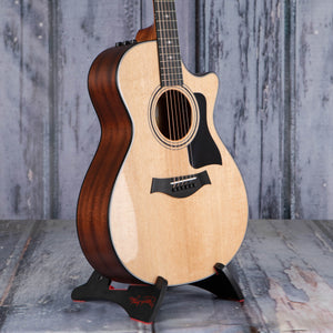Taylor 312ce Grand Concert Acoustic/Electric Guitar, Natural, angle