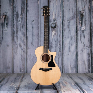 Taylor 312ce Grand Concert Acoustic/Electric Guitar, Natural, front