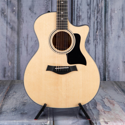 Taylor 314ce Acoustic/Electric Guitar, Natural, front closeup