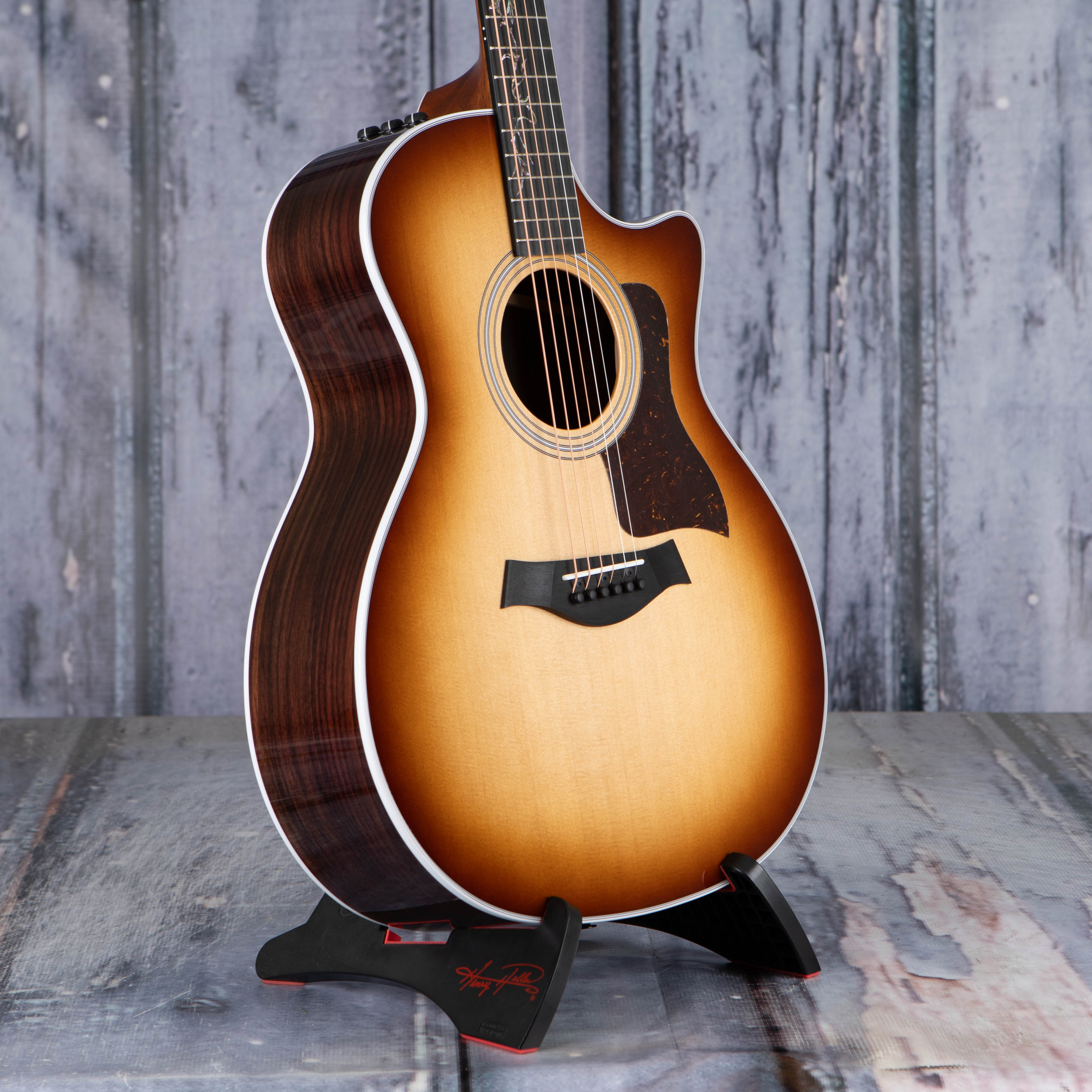 Taylor 414ce-R LTD Acoustic/Electric Guitar, Shaded Edgeburst, angle