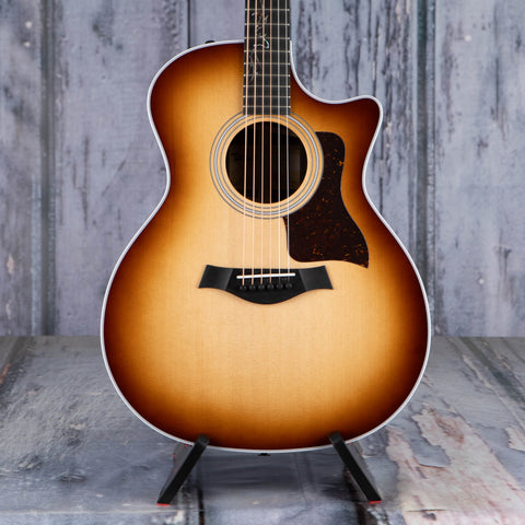 Taylor 414ce-R LTD Acoustic/Electric Guitar, Shaded Edgeburst, front closeup