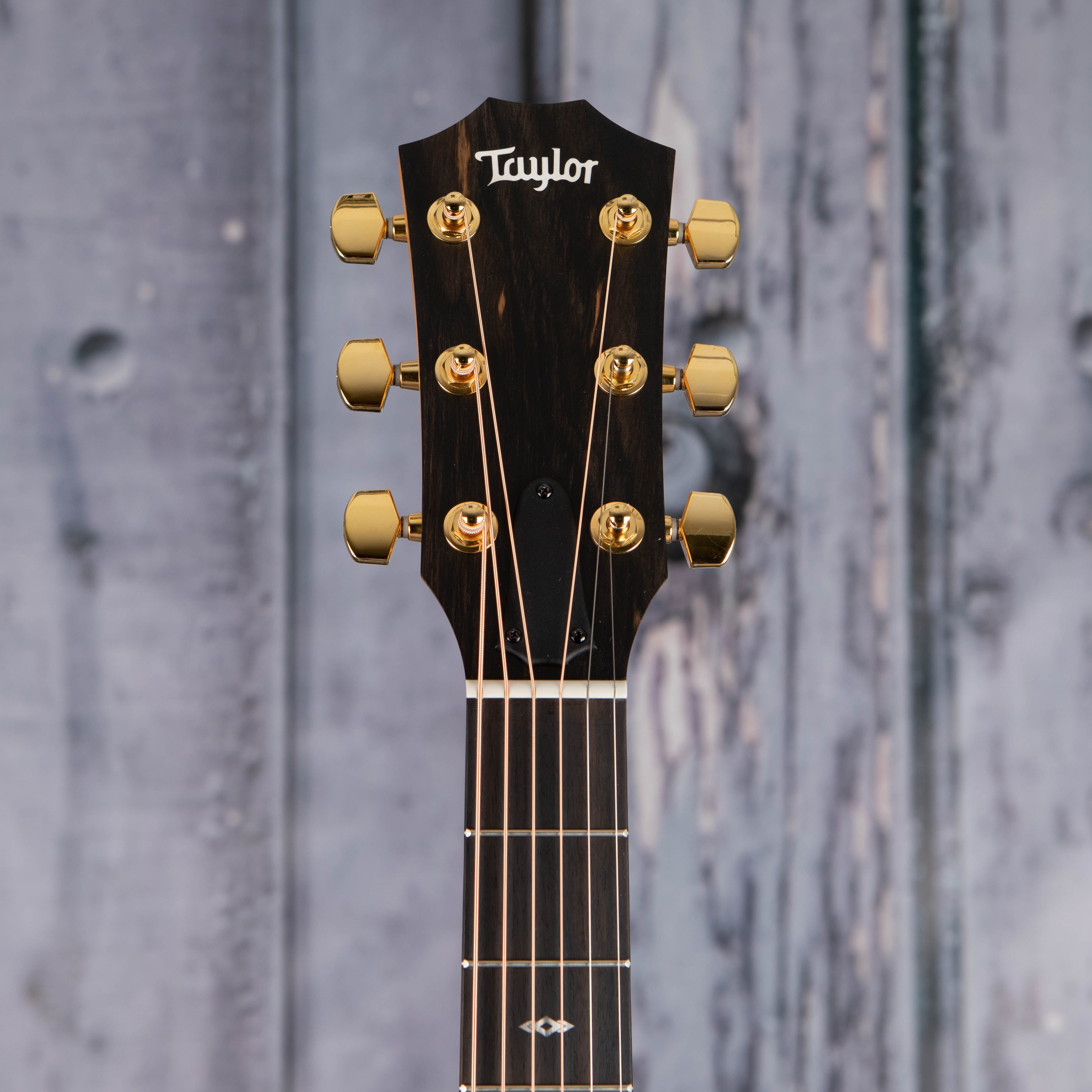 Taylor 50th Anniversary 217e-SB Plus LTD Acoustic/Electric Guitar, Tobacco Sunburst, front headstock