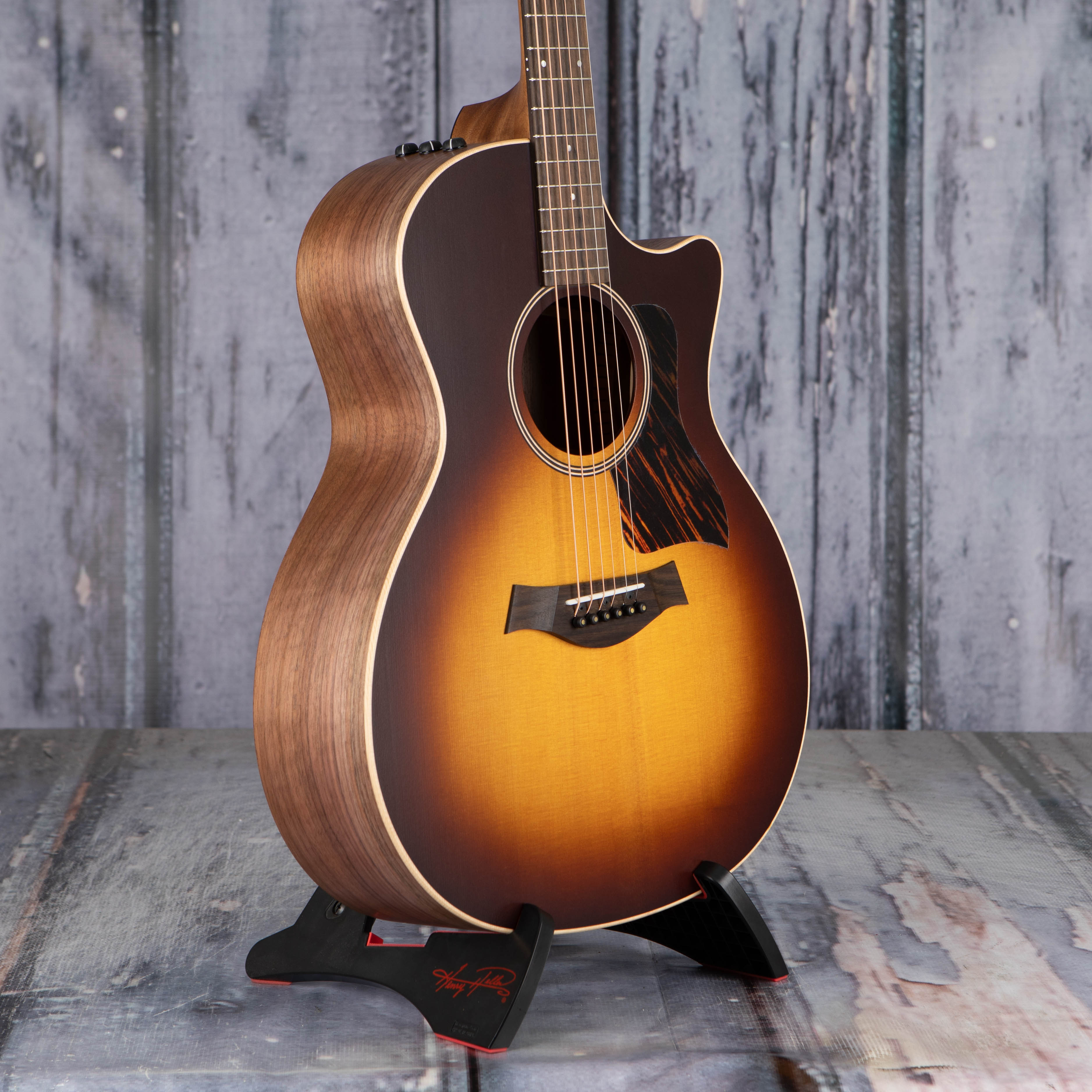 Taylor 50th Anniversary AD14ce-SB LTD Acoustic/Electric Guitar, Tobacco Sunburst, angle