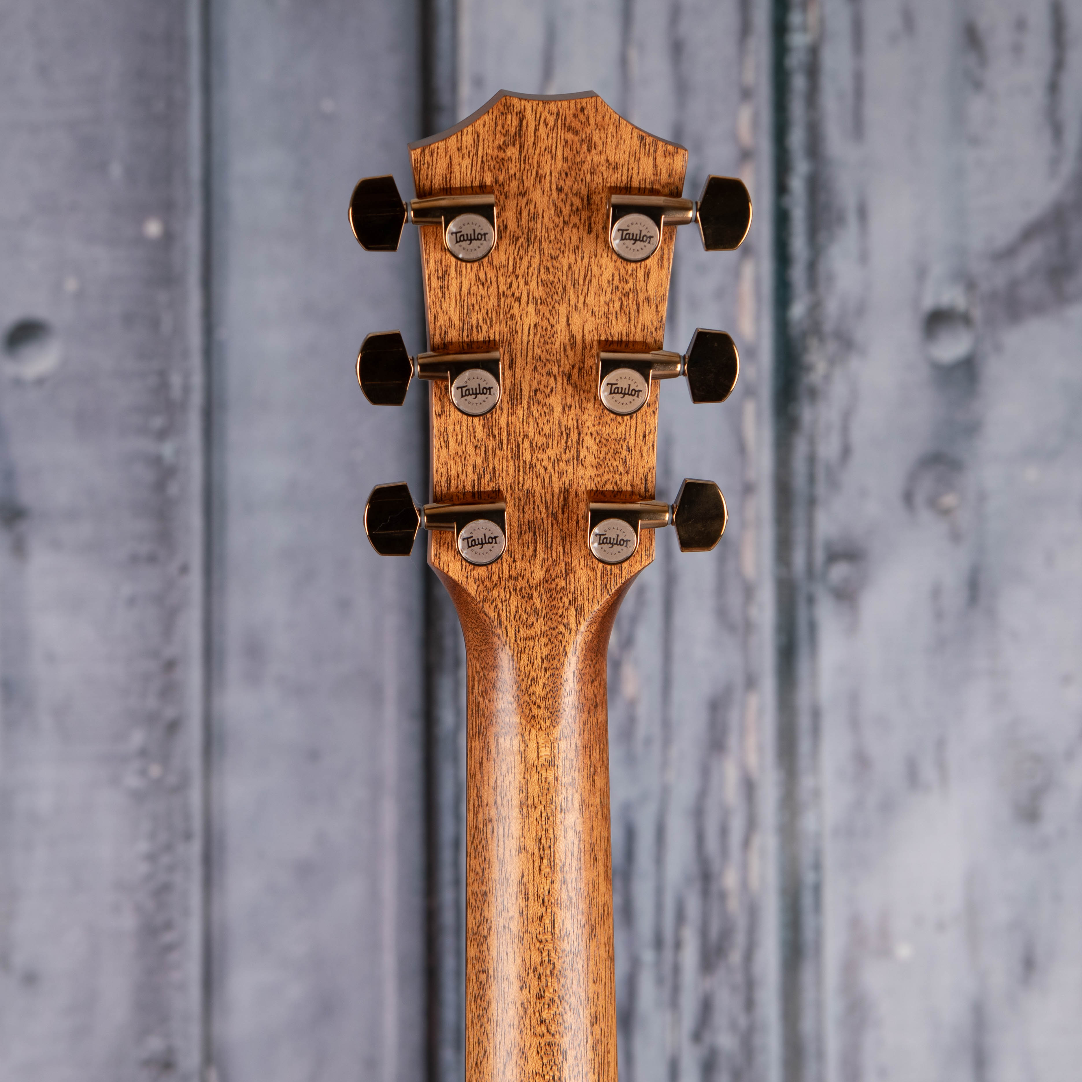 Taylor 724ce Hawaiian Koa Acoustic/Electric Guitar, Natural, back headstock