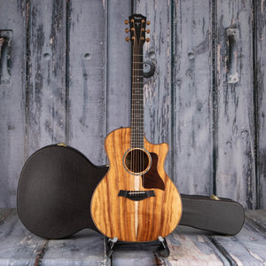 Taylor 724ce Hawaiian Koa Acoustic/Electric Guitar, Natural, case