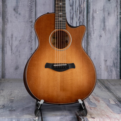 Taylor Builder's Edition 614ce Acoustic/Electric Guitar, Wild Honey Burst, front closeup