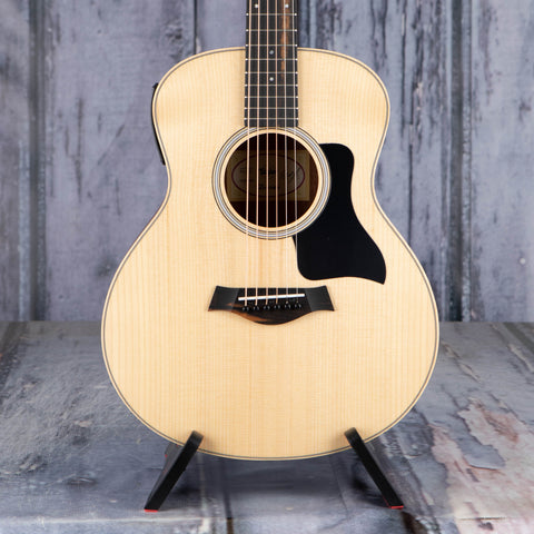 Taylor GS Mini-e Rosewood Acoustic/Electric Guitar, Natural, front closeup