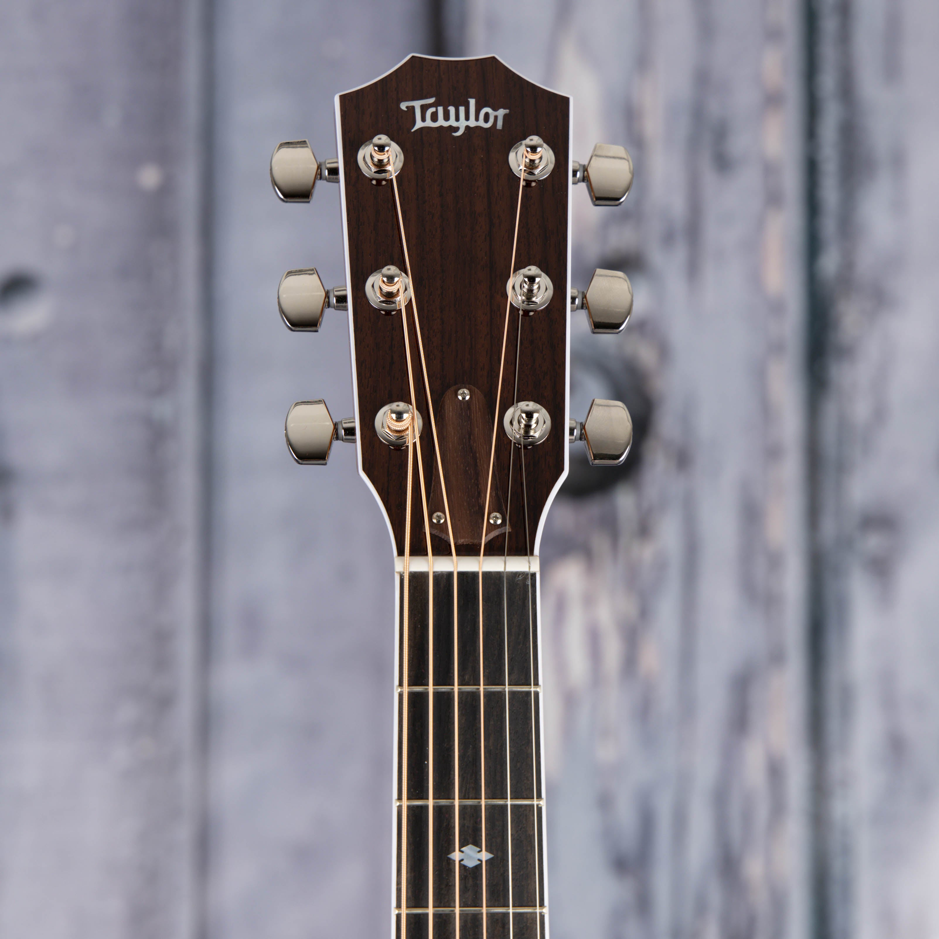 Taylor Legacy 810e Acoustic/Electric Guitar, Natural, front headstock