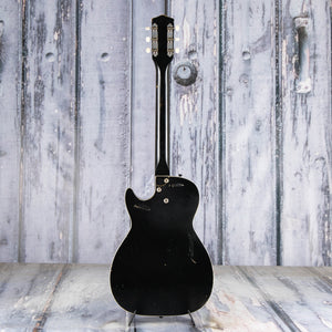 Used Airline Harmony Stratotone Electric Guitar, Black, back
