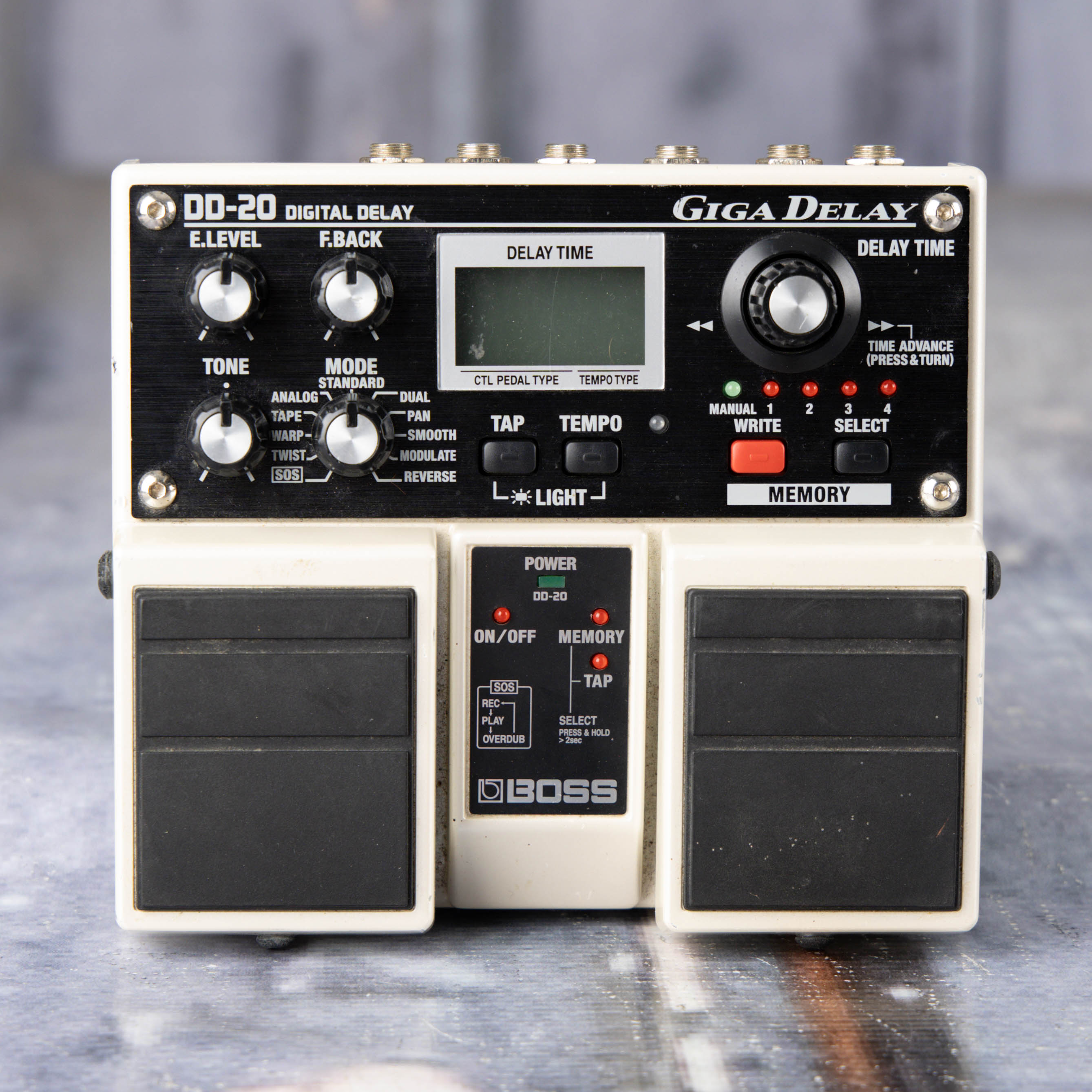 Used BOSS DD-20 Giga Delay Effects Pedal, front