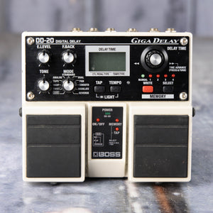 Used BOSS DD-20 Giga Delay Effects Pedal, front