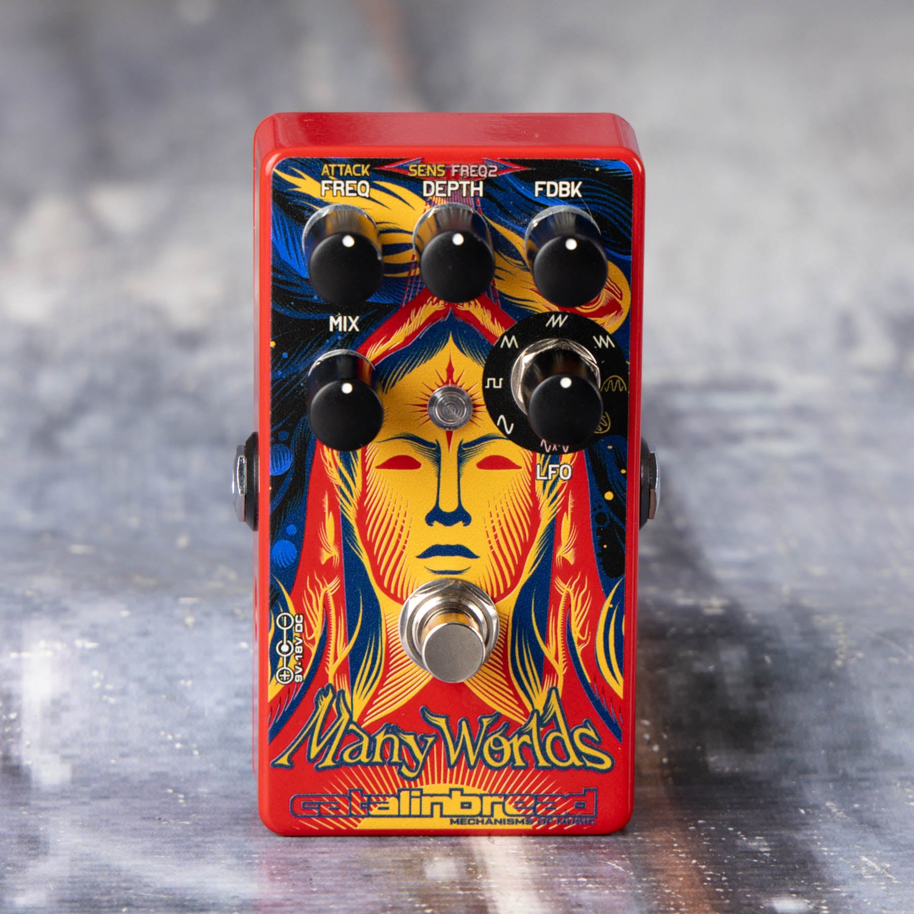 Used Catalinbread Many Worlds Phaser Effects Pedal, front